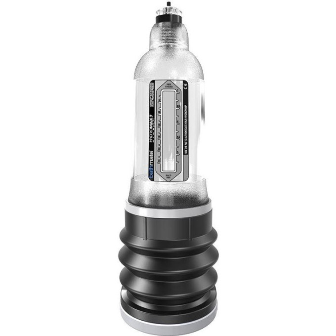 Гидропомпа BATHMATE HydroMax7 Wide Boy Crystal, прозрачная