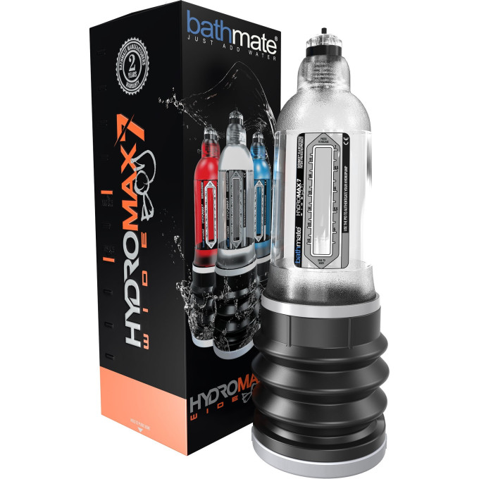 Гидропомпа BATHMATE HYDROMAX7 WIDE BOY прозрачная