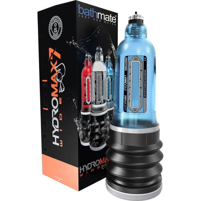 Гидропомпа BATHMATE HYDROMAX7 Wide Boy, синяя